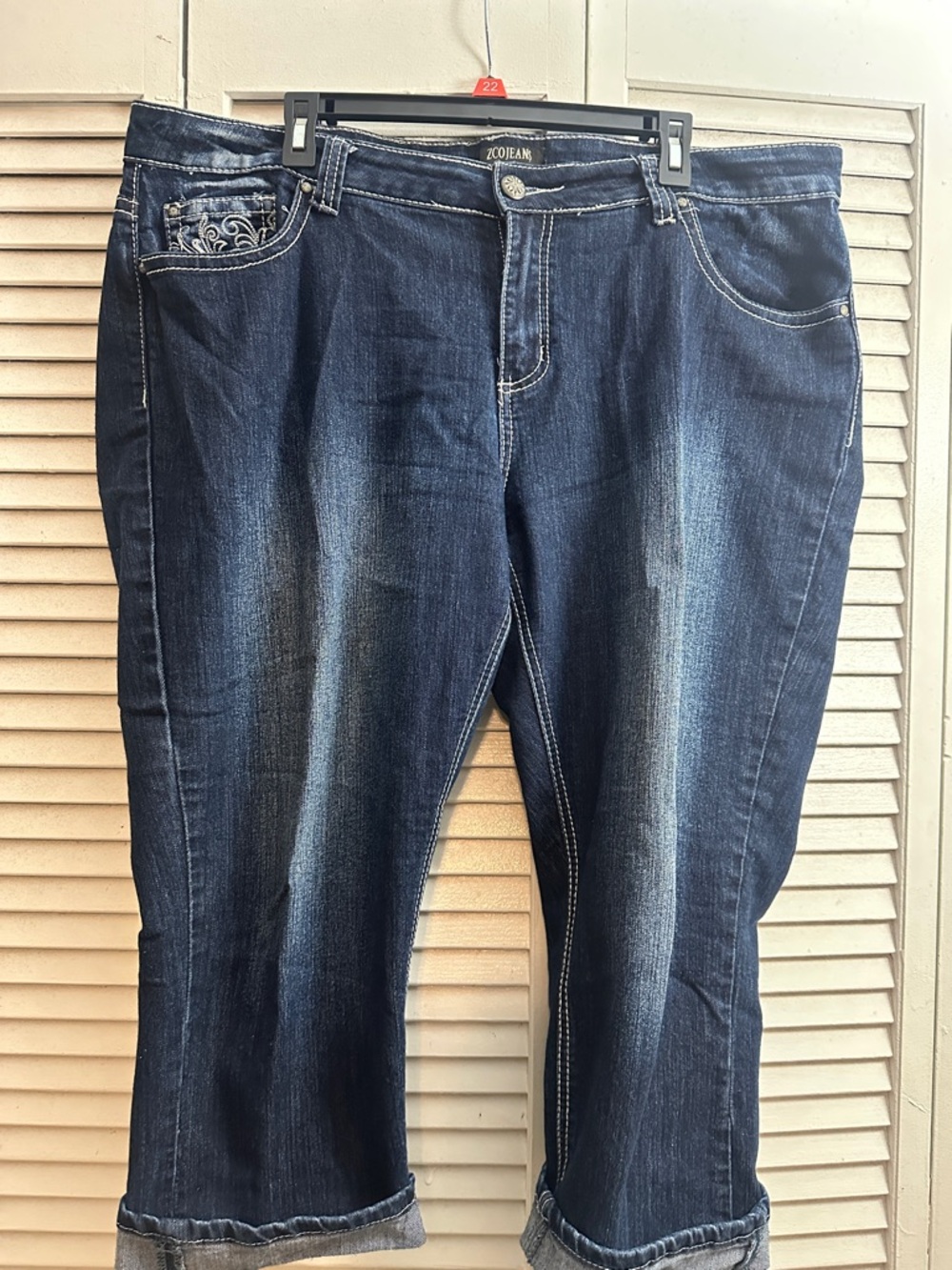 Zoe Jean Dark Wash Cropped Women's Jeans